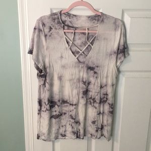 American Eagle tie dye tee